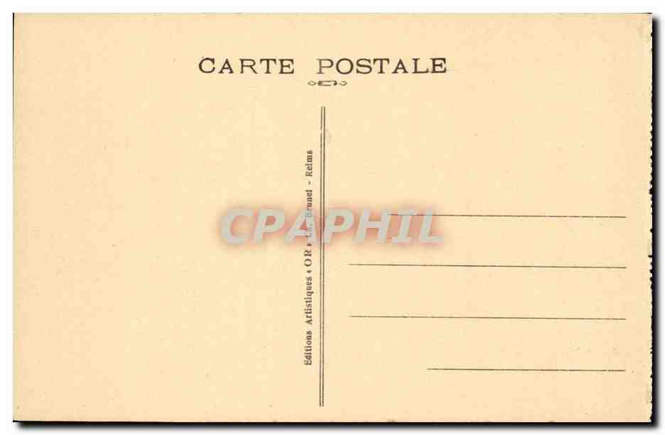 Reims CPA Le fort de la Pompelle Pont levis aneanti Galeries — Verso