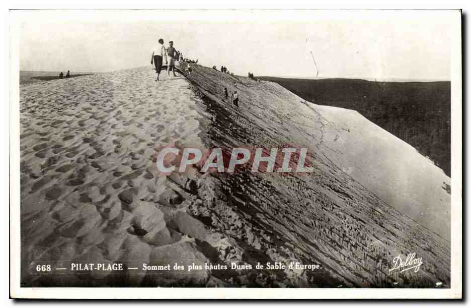 Pilat Plage CPA Sommet des plus hautes dunes de sable d'Europe