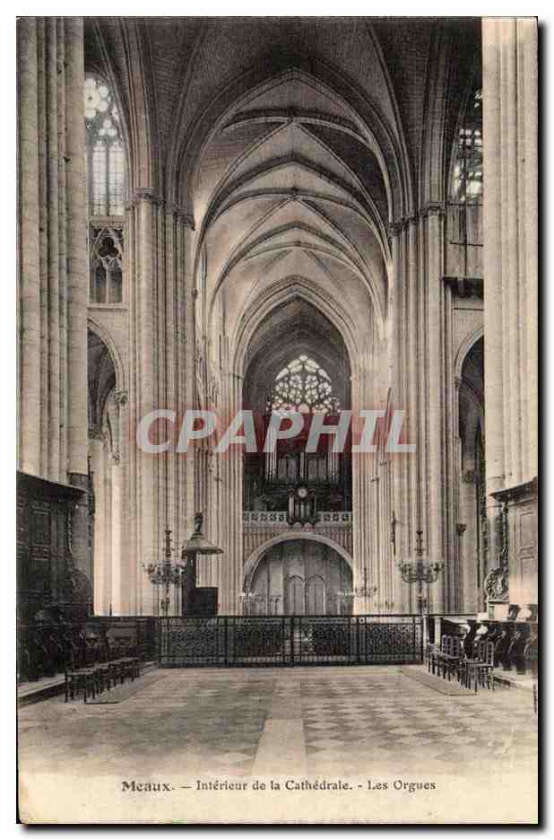 Meaux CPA Interieur de la cathedrale Les orgues