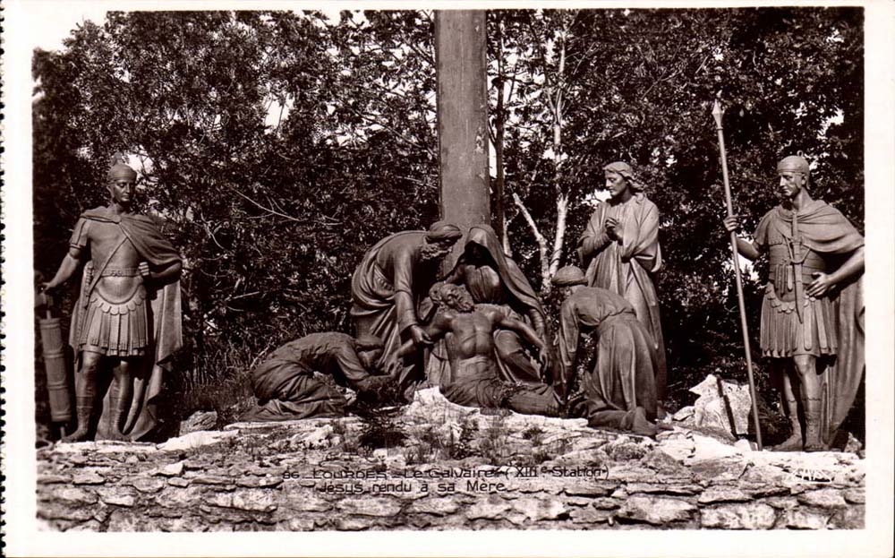 Lourdes CPA Le calvaire Jesus rendu a sa mere
