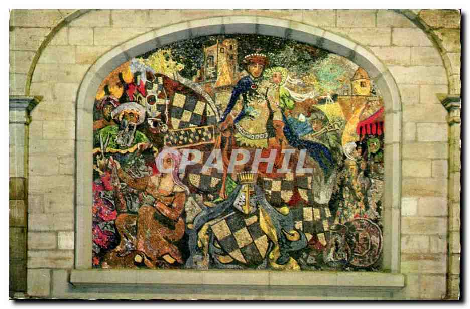Suisse CPM Geneve Ancien arsenal Mosaique de Cingria Les foires de Geneve