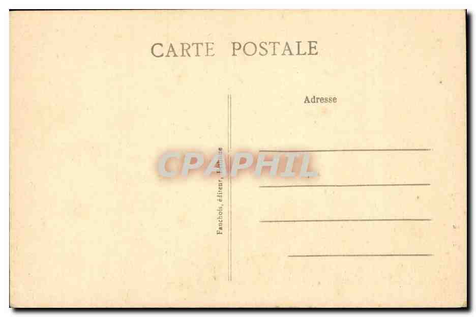 Calais — L'Hôtel de Ville vu du Jardin du Souvenir — Fauchois — Rückseite