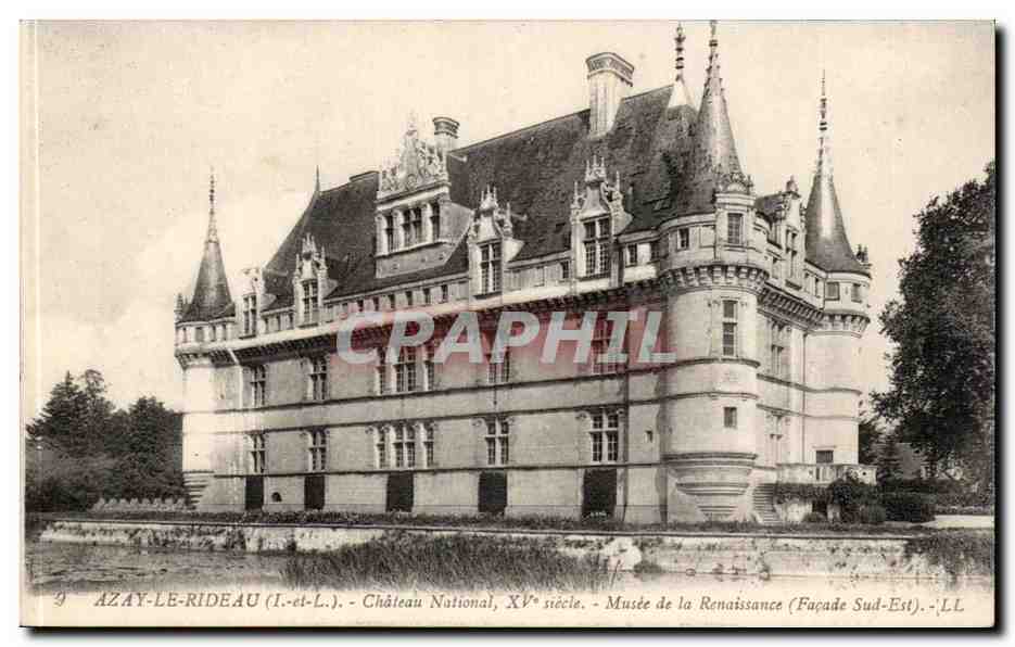 Azay le Rideau CPA Chaetau national Musee de la Renaissance