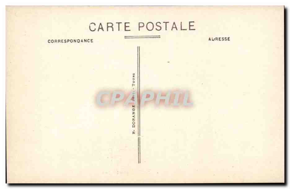 Azay le Rideau CPA Le chateau la cuisine — Rückseite