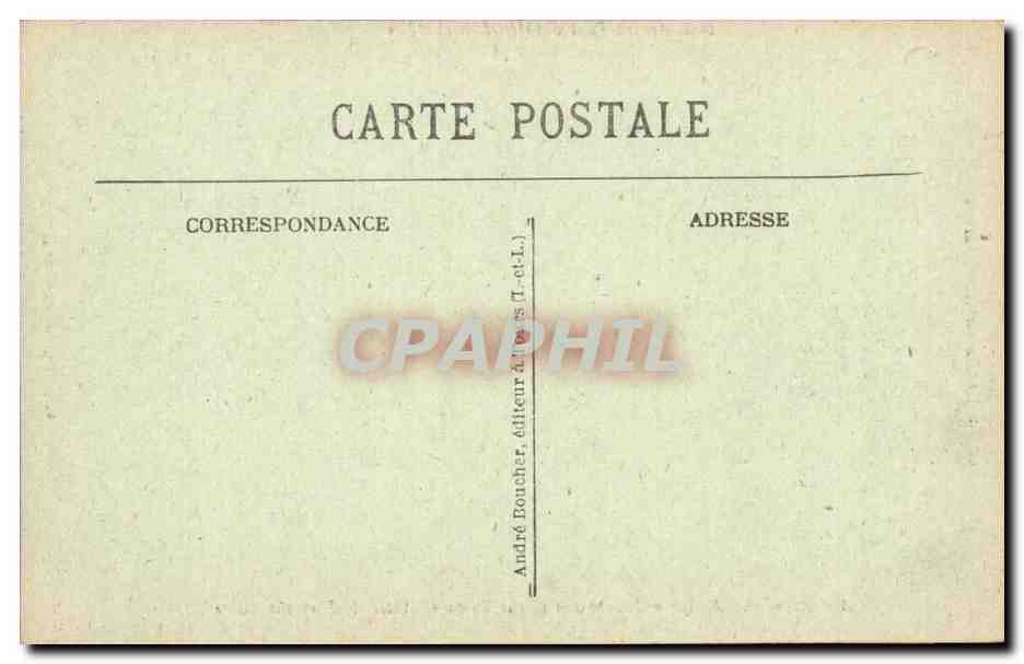 CPA Ancien pont d'Amboise en 1734  — Rückseite