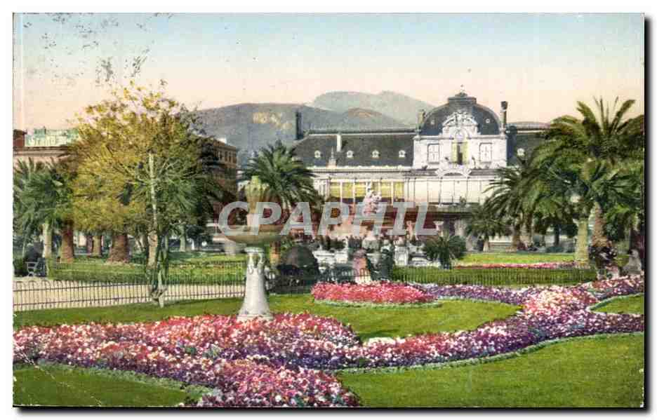 Nice CPA Le casino municipal et jardin Albert 1er