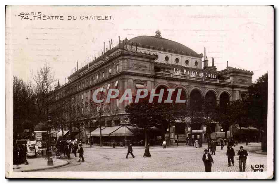 Paris CPA Theatre du Chatelet (les pilules du diable)