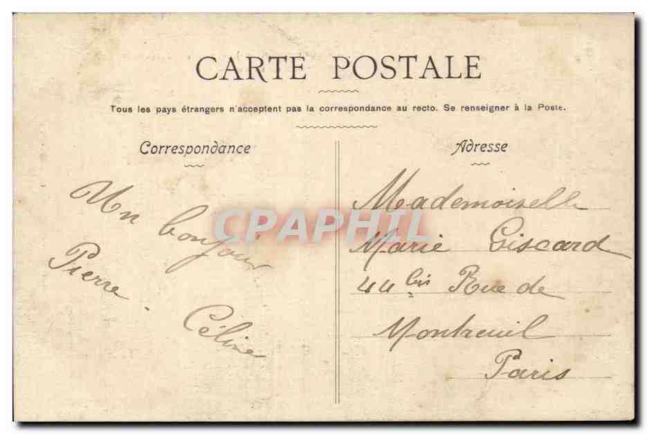 Luchon CPA Vue generale prise de la Chaumiere — Rückseite