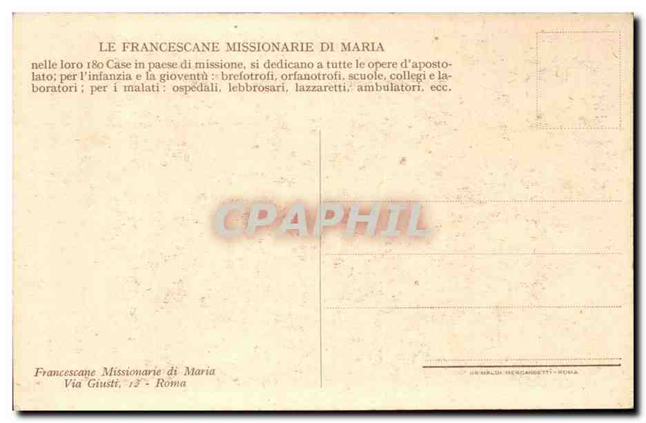 Italie Italia Roma CPA Casa Sant Elena — Verso