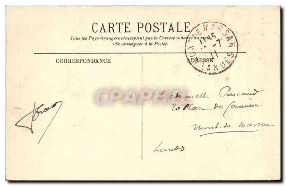 Blois CPA Le chateau La FAcade Francois 1er — Verso