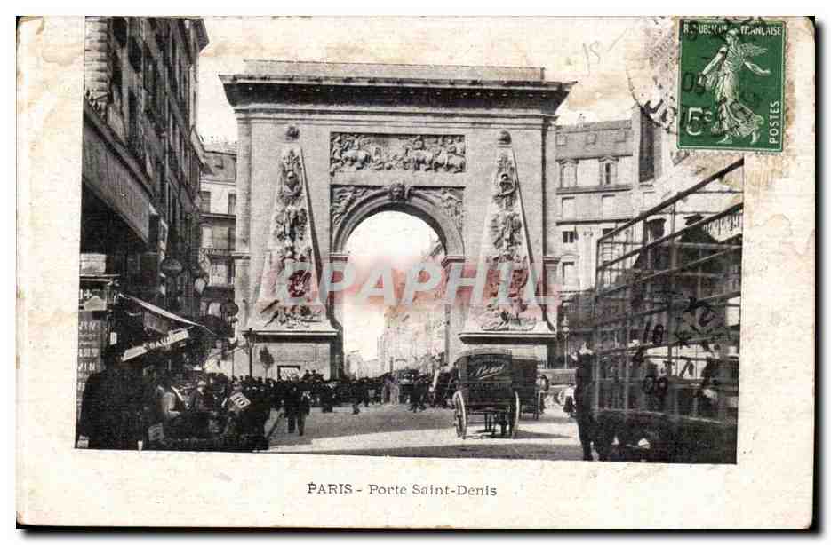 Paris CPA Porte Saint Denis