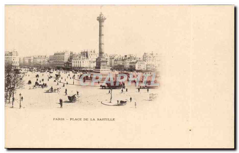 Paris CPA place de la Bastille