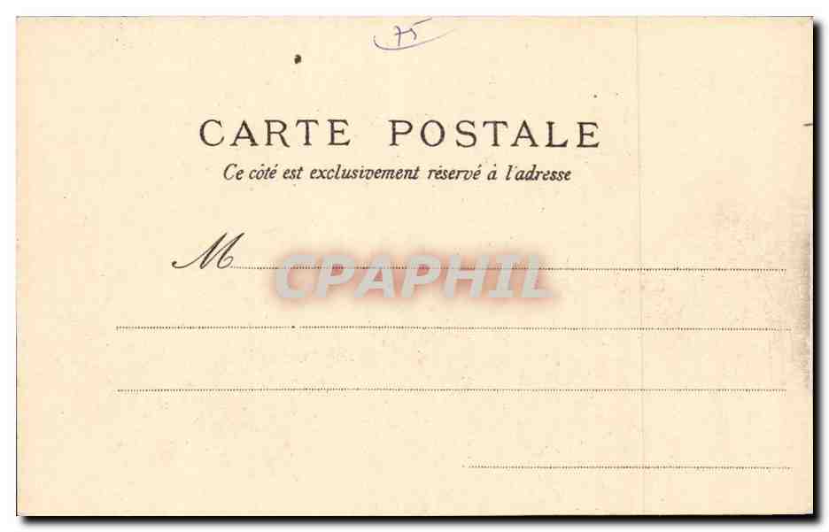 Paris CPA place de la Bastille — Verso