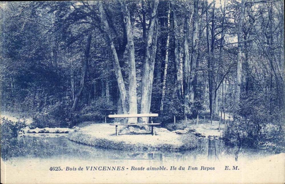 Bois de Vincennes - Route aimable. Ile du Fon Repos — E.M. n°4625