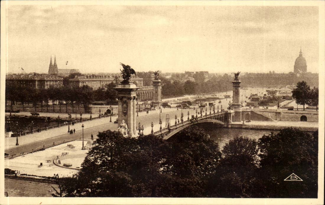 Paris CPA Le pont Alexandre III