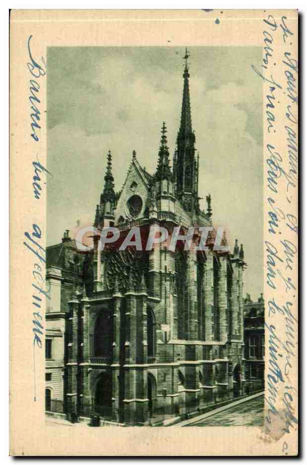 Paris CPA La sainte chapelle