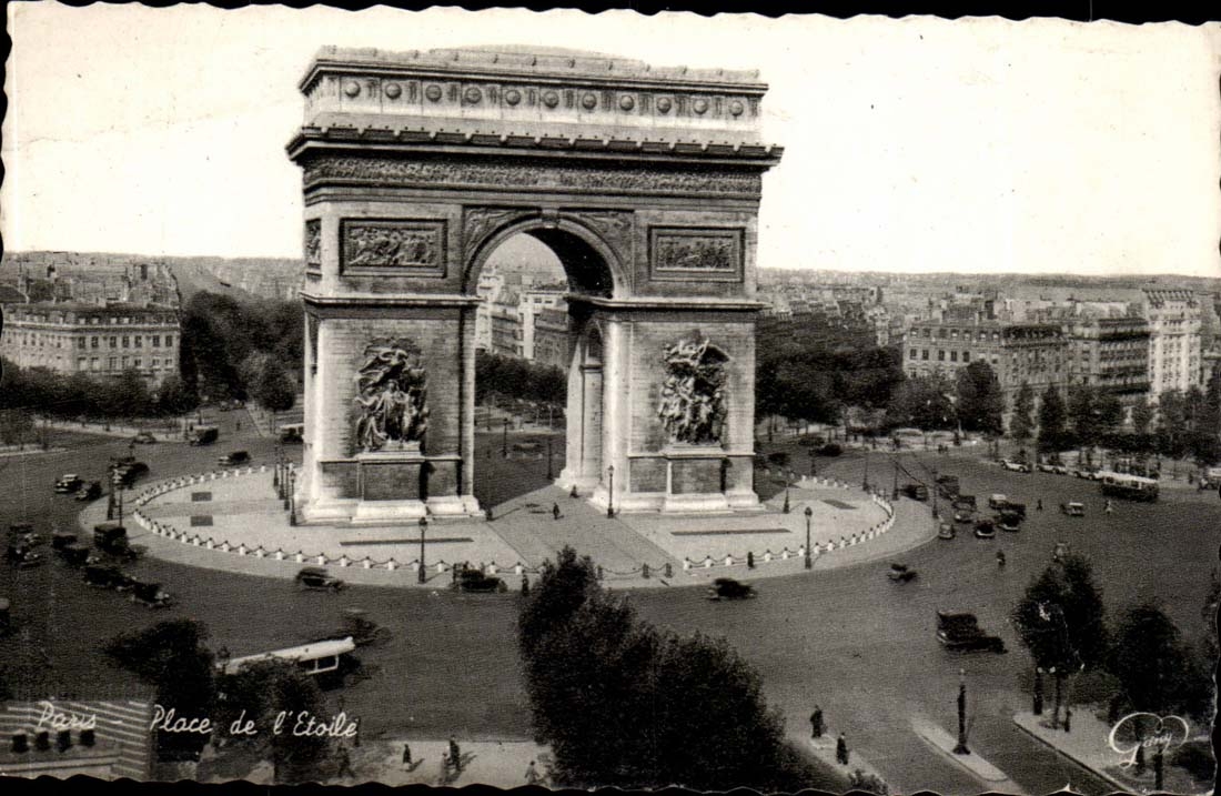 Paris CPA The triumphal arch Arc de Triomphe