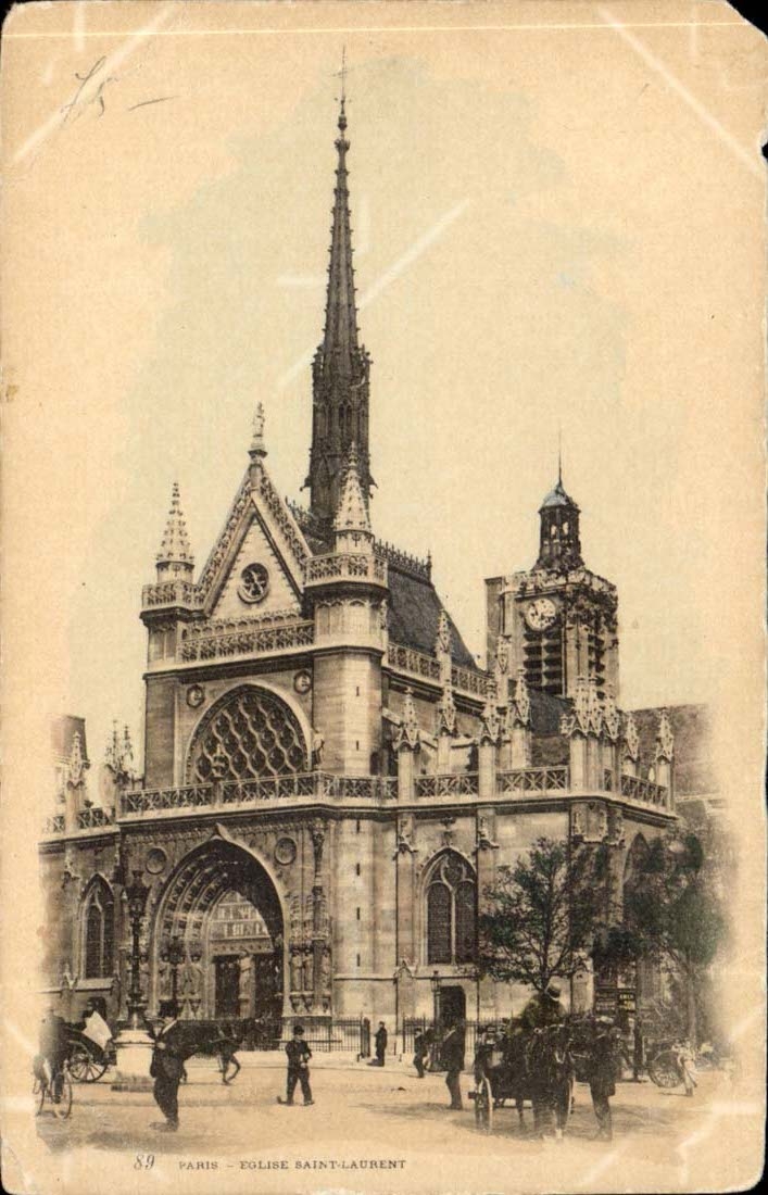 Paris CPA Eglise Saint Laurent