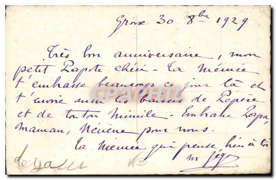 CPA Fantaisie Garcon et jouets — Rückseite