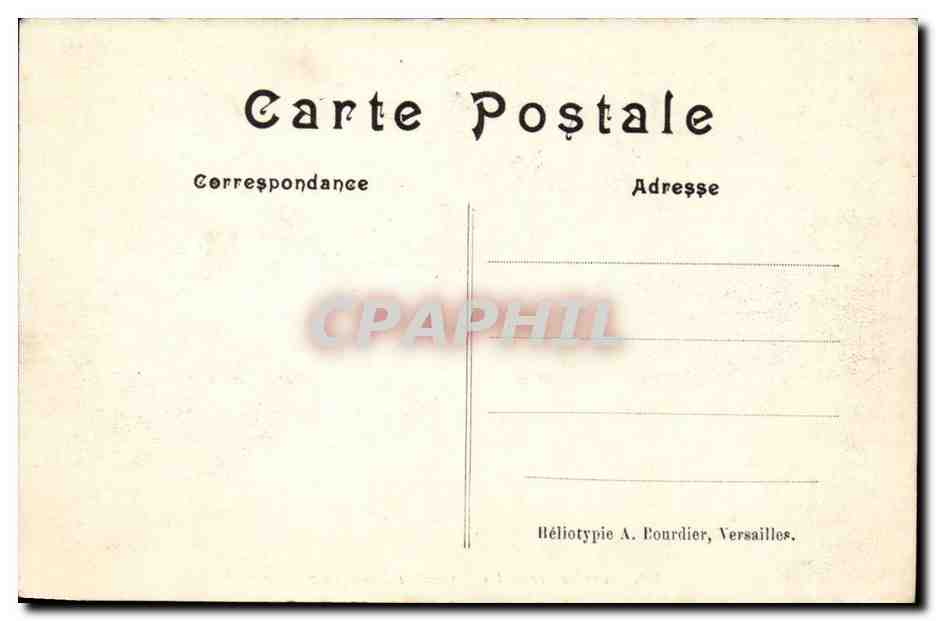 Parc de Versailles CPA Combat d'animaux — Rückseite