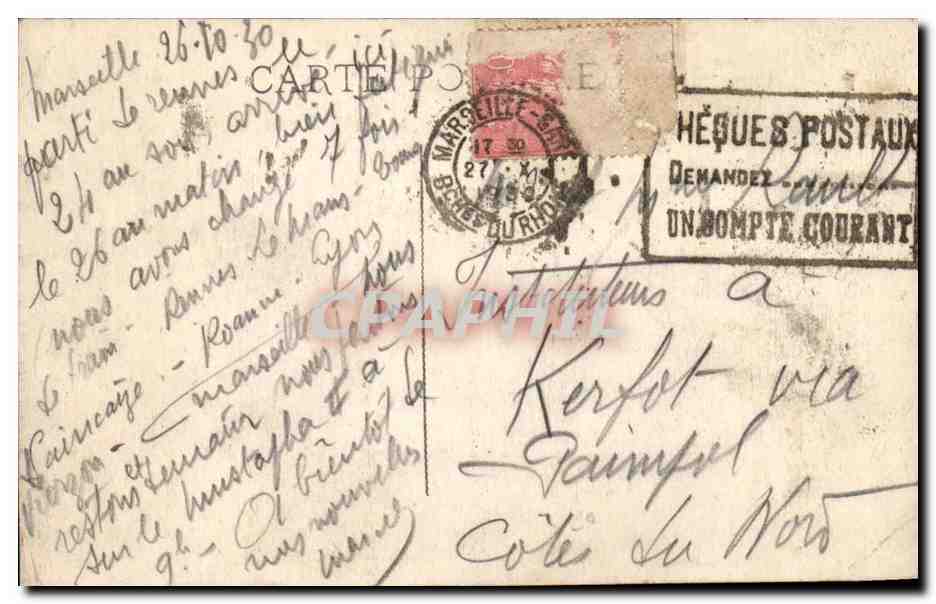 Nice CPA La CAnebiere — Rückseite