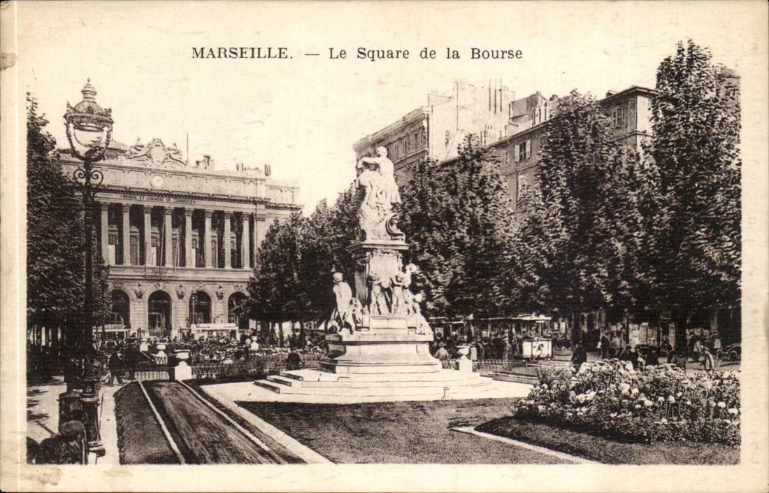 Marseille CPA Le square de la Bourse