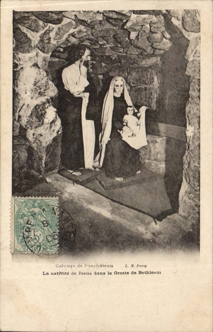 Calvaire de Pontchateau CPA La nativite de Jesus dans la grotte de Bethleem