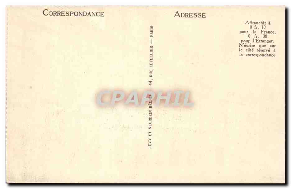 La Rochelle CPA L'hotel de ville — Verso
