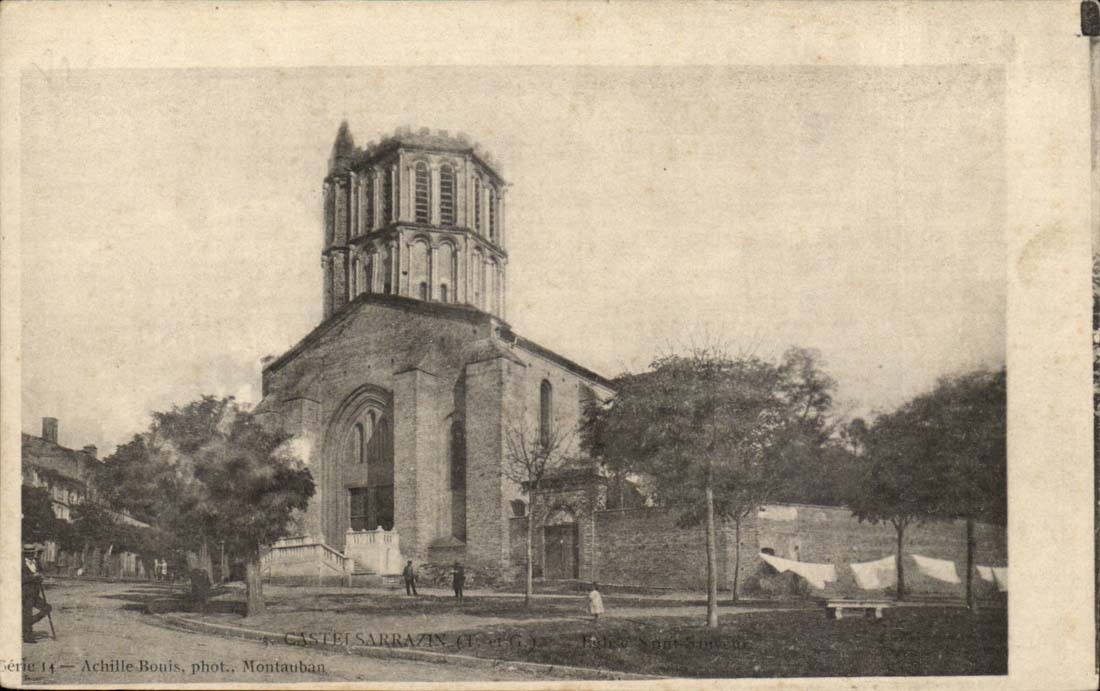 Castelsarrazin CPA Eglise Saint Sauveur