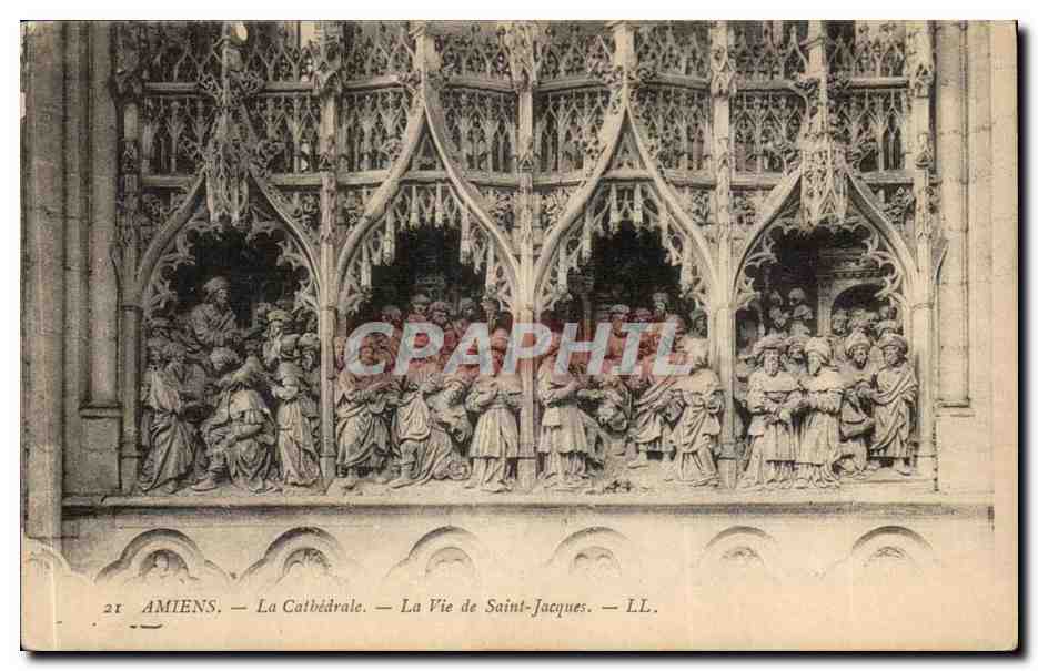Amiens CPA La cathedrale La vie de Saint Jacques