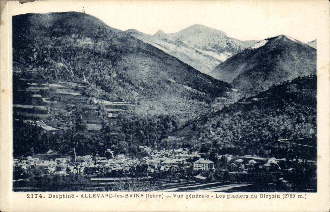 Dauphine Allevard les Bains CPA Vue generale Les glaciers du Gleyzin