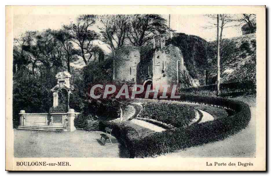 Boulogne-sur-Mer — Ansicht der Porte des Degrés — unbekannter Verlag