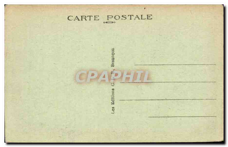 Environs de Lons le Saunier Baume les Messieurs CPA La vallee — Rückseite
