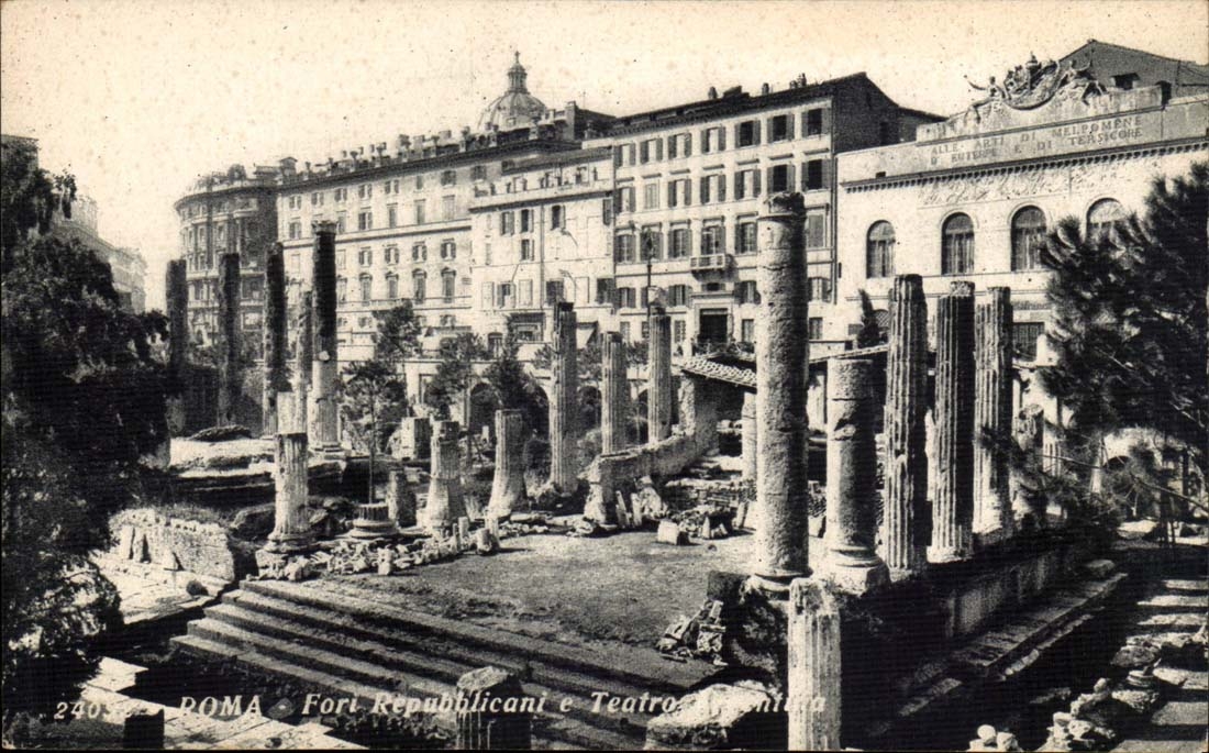 italie Italia Roma CPA Fort repubblicani e teatro 