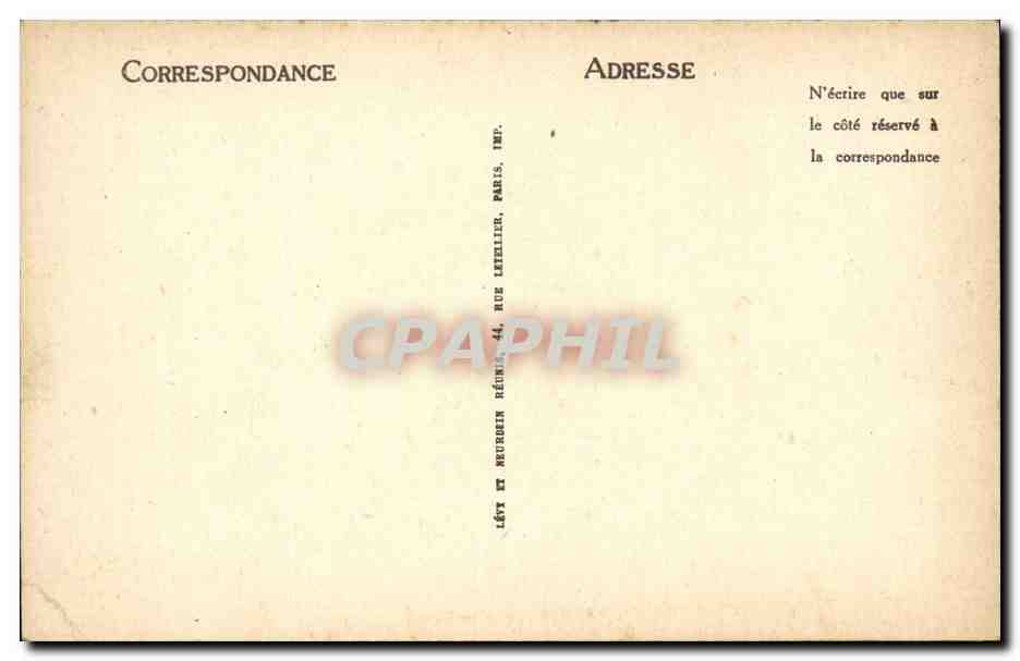 Luchon CPA Vue generale prise du chemin de Cazaril — Rückseite