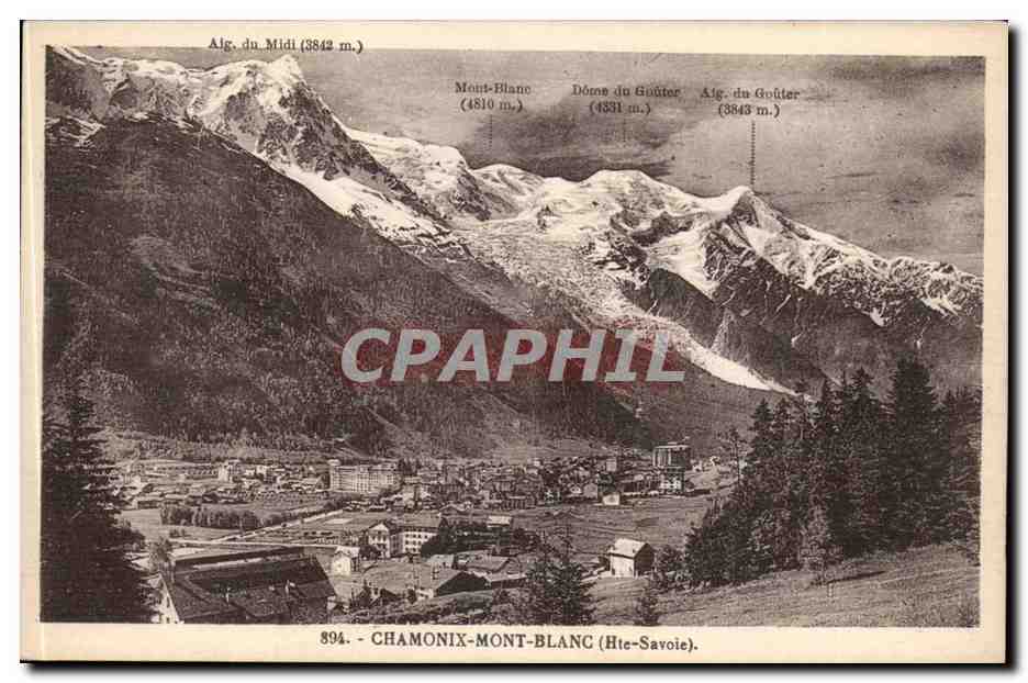 Chamonix Mont Blanc CPA 
