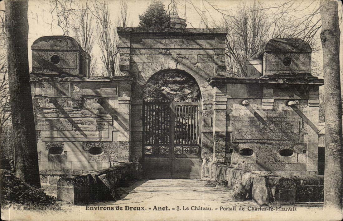 Umgebung von Dreux - Anet - 3. Das Schloss - Portal von Charles-le-Mauvais