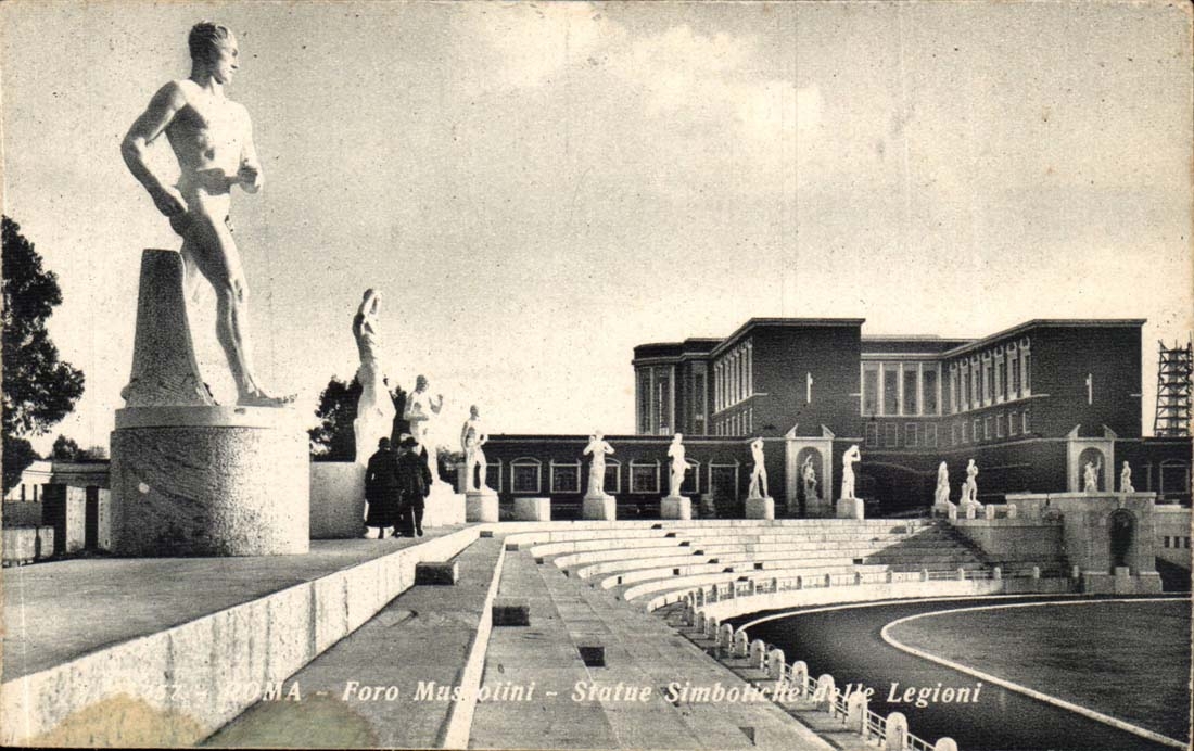 Italie Italie Roma CPA Foor Mussolini Statue simboliclte delle Legioni