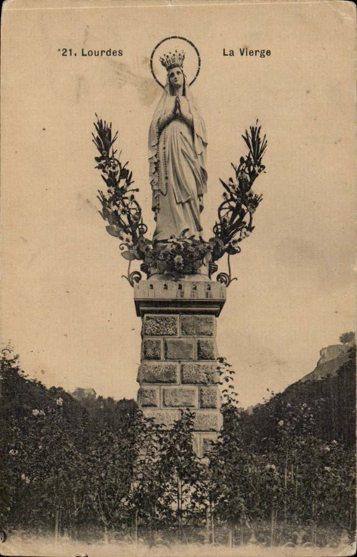 Lourdes CPA La vierge