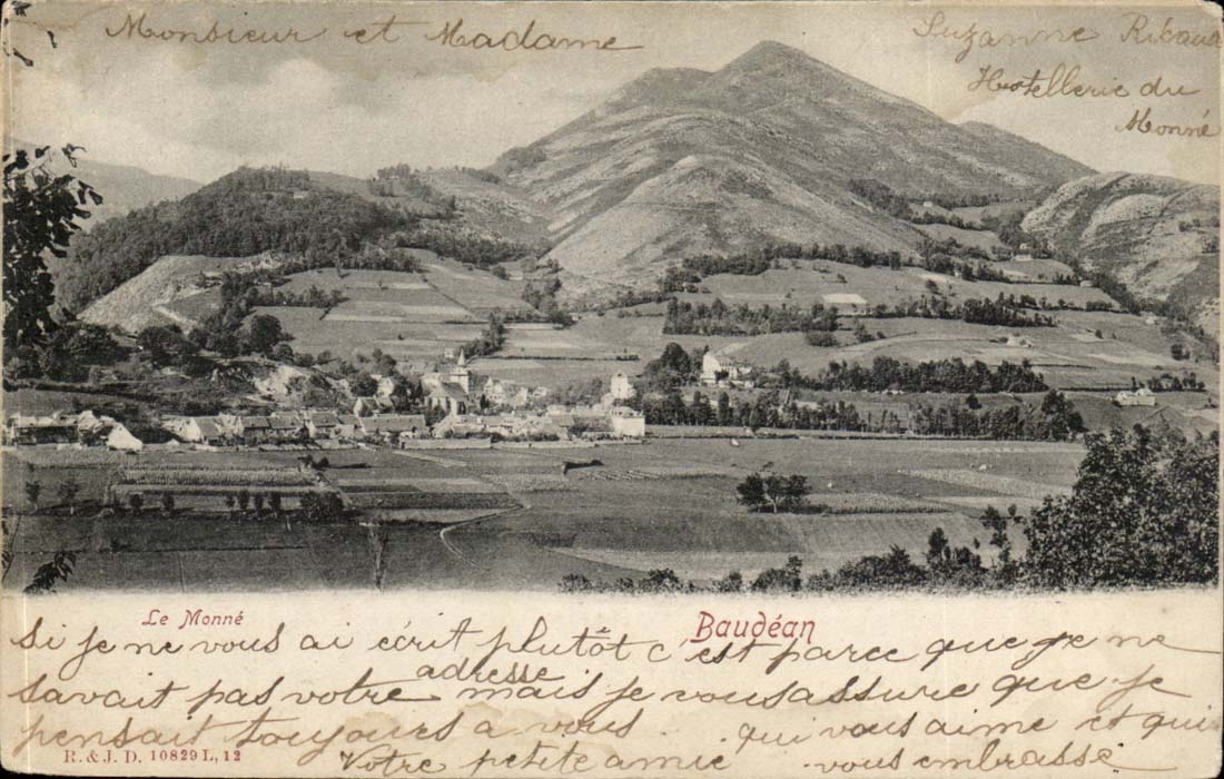 Le Monné — Panoramic view of the village and mountains — R.&J.D. 108291, 12