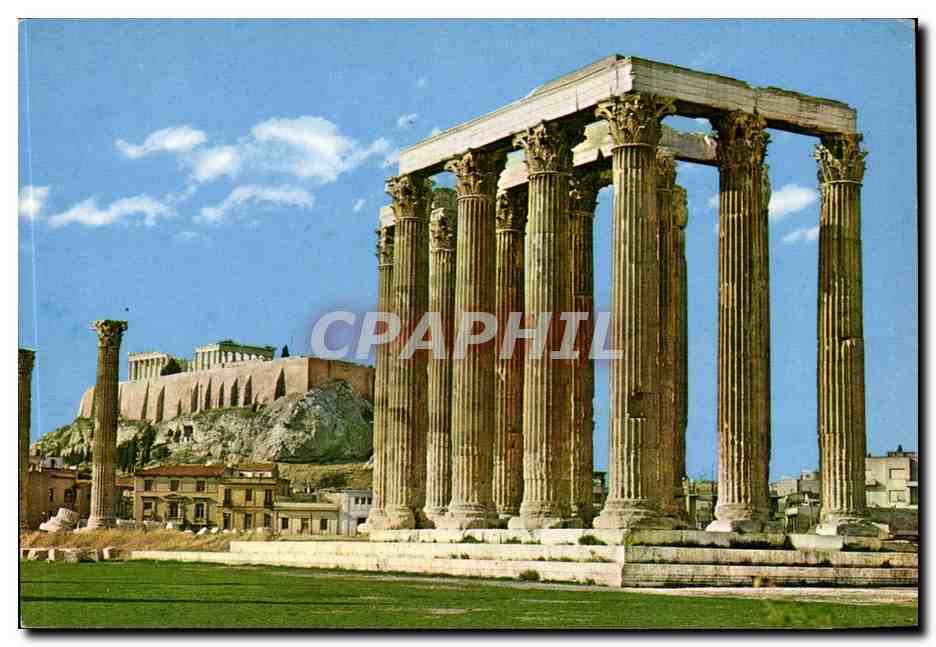Grece Greece CPM Athens Athenes TEmple de Zeus Olympien Jupiter TEmpel 