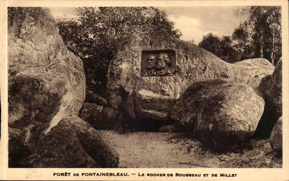 Bosque de Fontainebleau — La roca de Rousseau y Millet