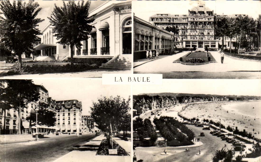 La Baule CPA Le casino Hotel Royal Hotel de l'ermitage Vue prise du Majestic