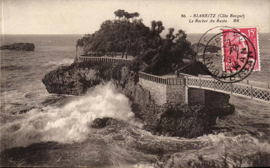 Biarritz CPA Le rocher du Basta