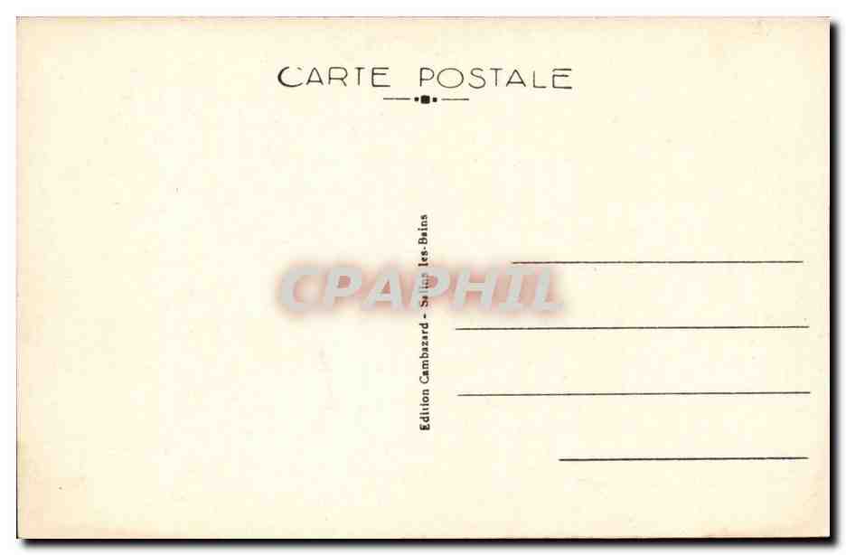 Le Fort Belin depuis les Cordeliers — Salins-les-Bains — Édition Cambazard — Reverso
