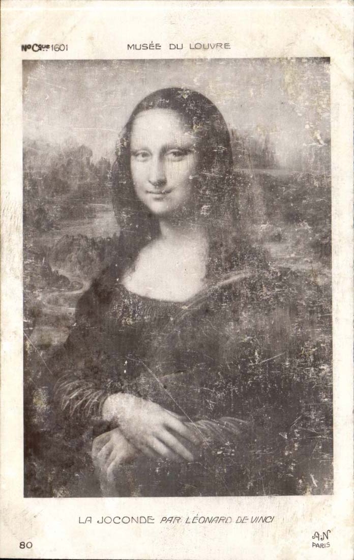 CPA Musee du Louvre Ecole Italienne Lionardo da Vinci Leonard de Vinci La Joconde