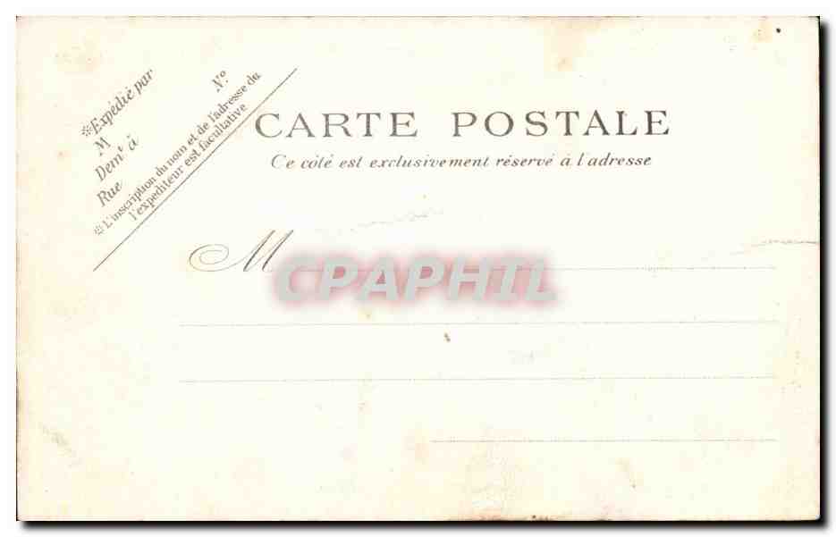 Paris CPA Le Musee et le sqaure de Cluny — Rückseite