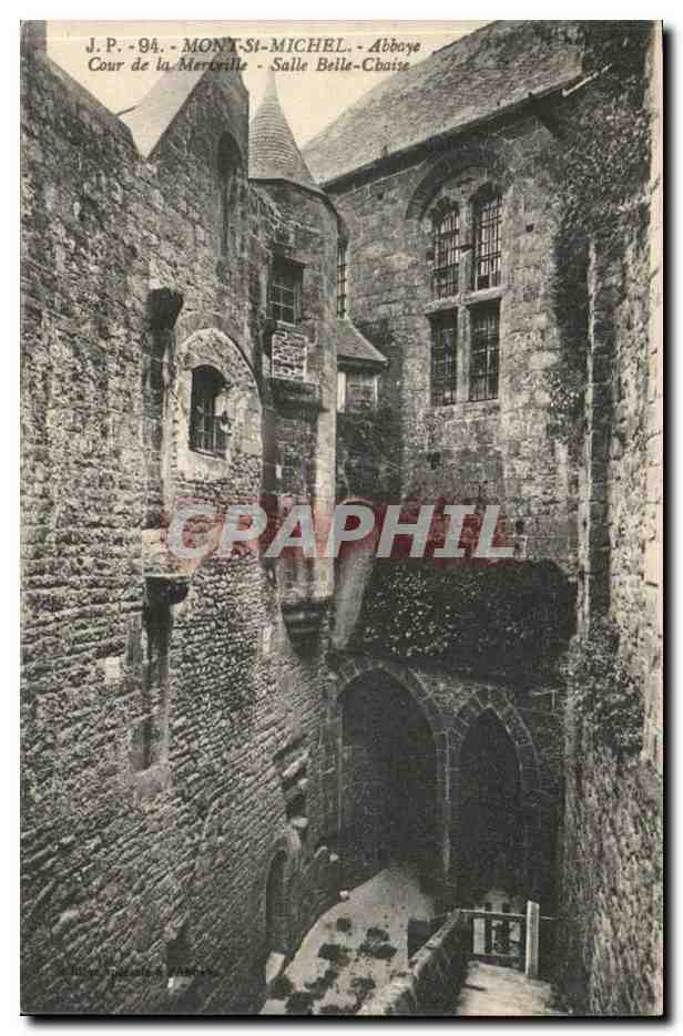 Mont-Saint-Michel - Abbaye - Cour de la Mertrille - Salle Belle-Chaise