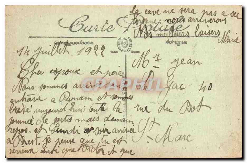 Paris CPA Le grand palais  — Verso