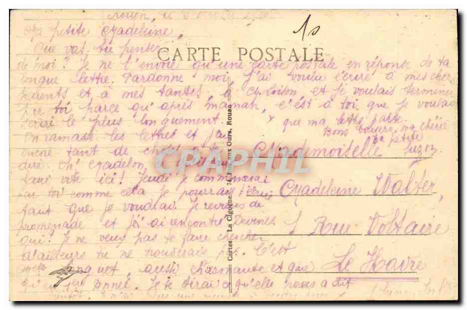 Rouen CPA Cathedrame Ensemble — Verso
